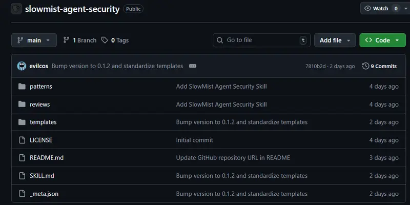 SlowMist Agent Security Skill