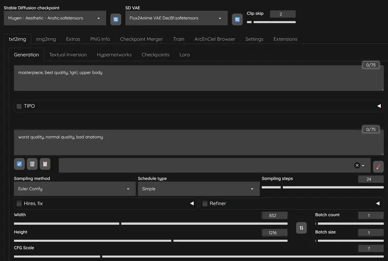 Mugen：基于 Flux 2 VAE 的 SDXL 动漫模型新生，低成本实现高质量角色生成