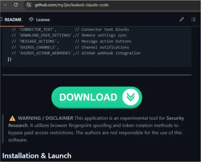 Claude Code源码遭泄露，黑客借GitHub散布窃密木马