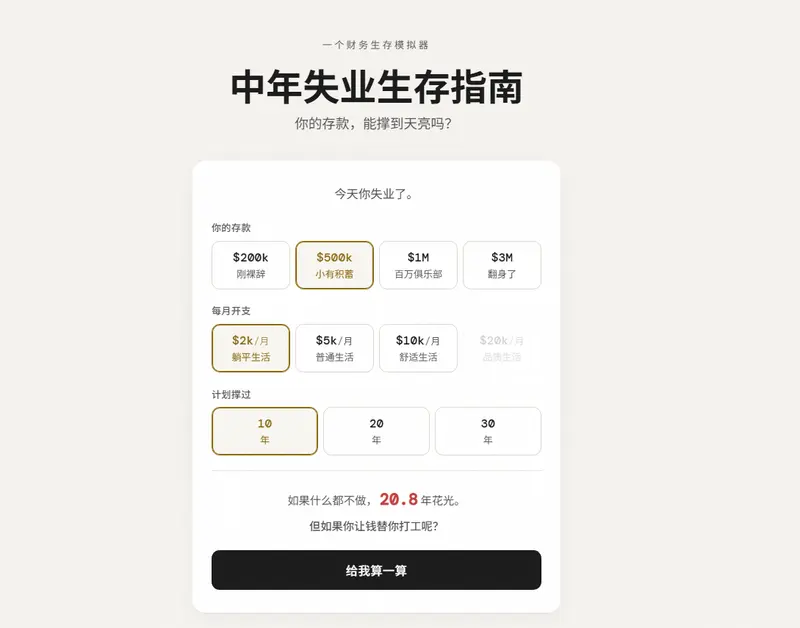 中年失业生存指南