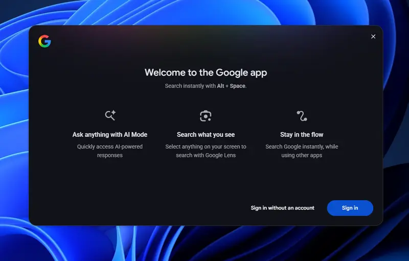Google app