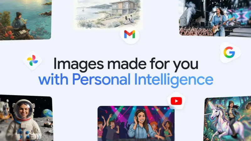 Gemini 应用重大更新:个人智能 + Google Photos 驱动“超个性化”图像生成