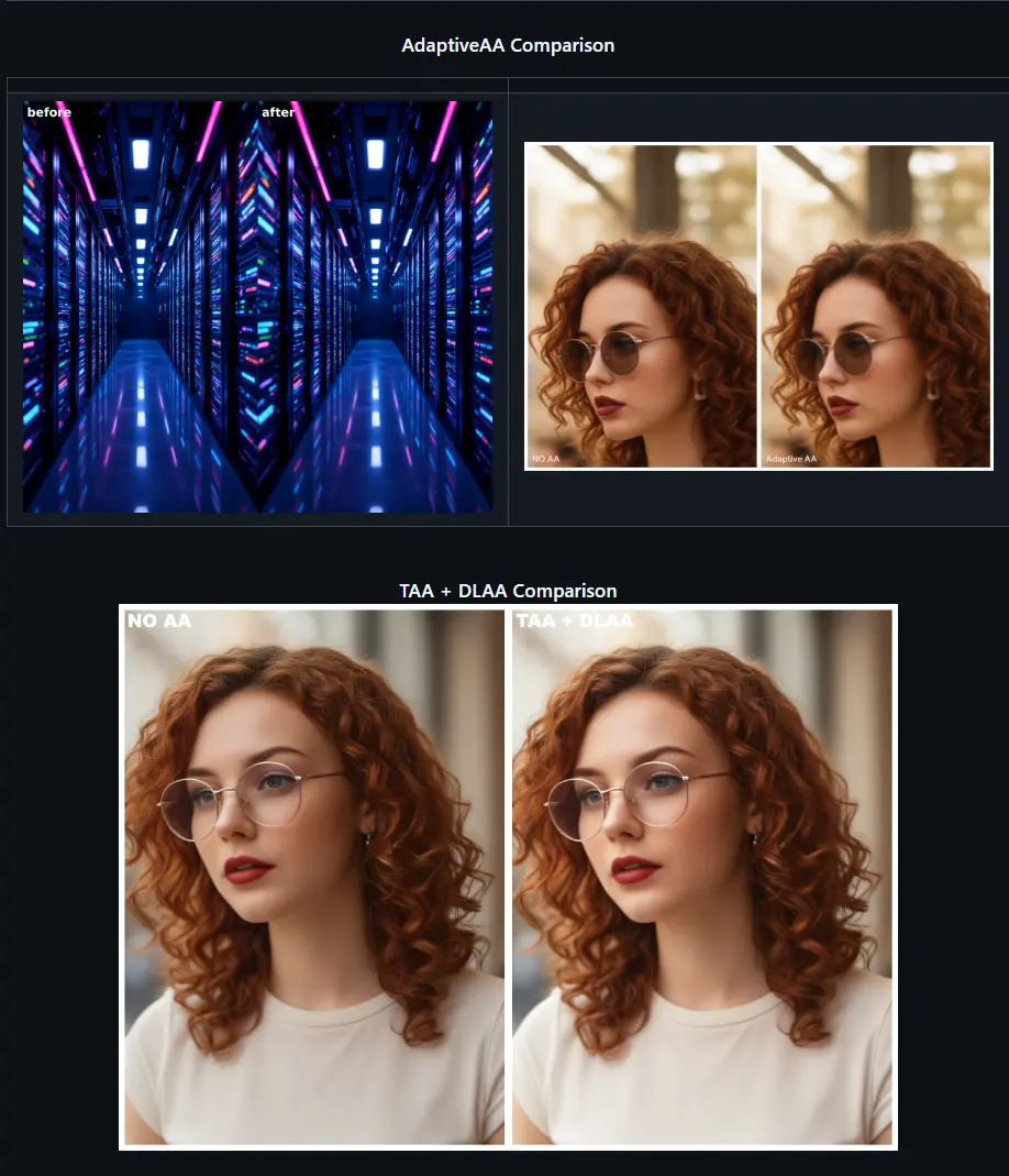 ComfyUI Video Anti-Aliasing Pack:基于 PyTorch 的 TAA + DLAA 模拟方案