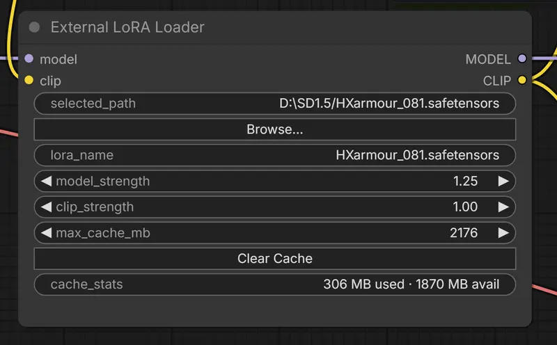 ComfyUI External LoRA Loader：打破路径限制，任意位置加载 LoRA