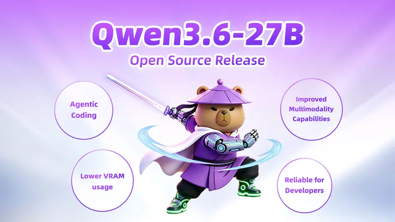 阿里发布Qwen3.6-27B:270亿参数稠密模型,旗舰级编程能力
