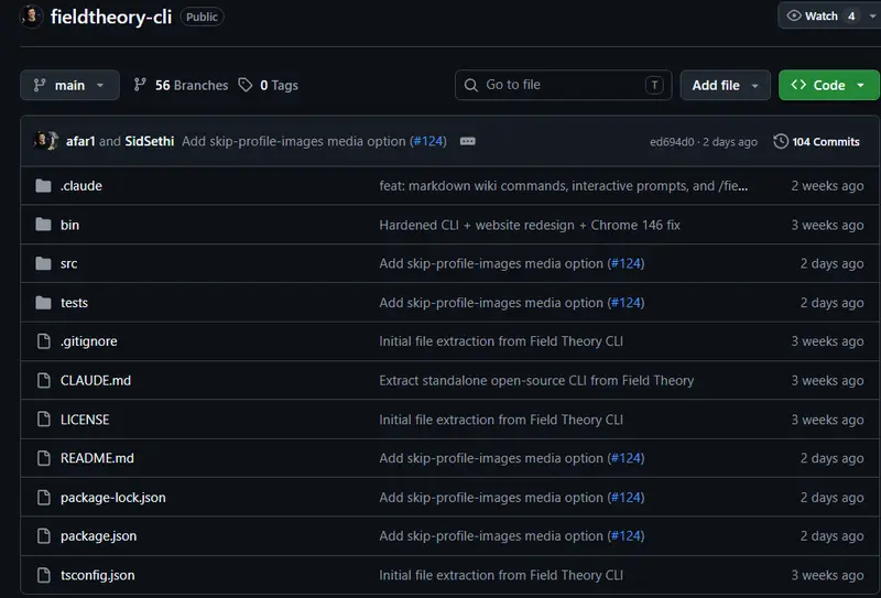 Field Theory CLI