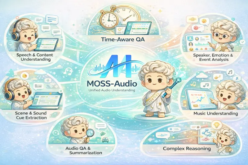 OpenMOSS推出MOSS-Audio：支持语音、环境音与音乐理解的开源统一音频理解模型