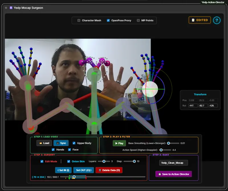 ComfyUI Yedp Action Director：内置交互式 3D 视口与 Mocap 清理工具，一键生成 7 种 ControlNet 通道