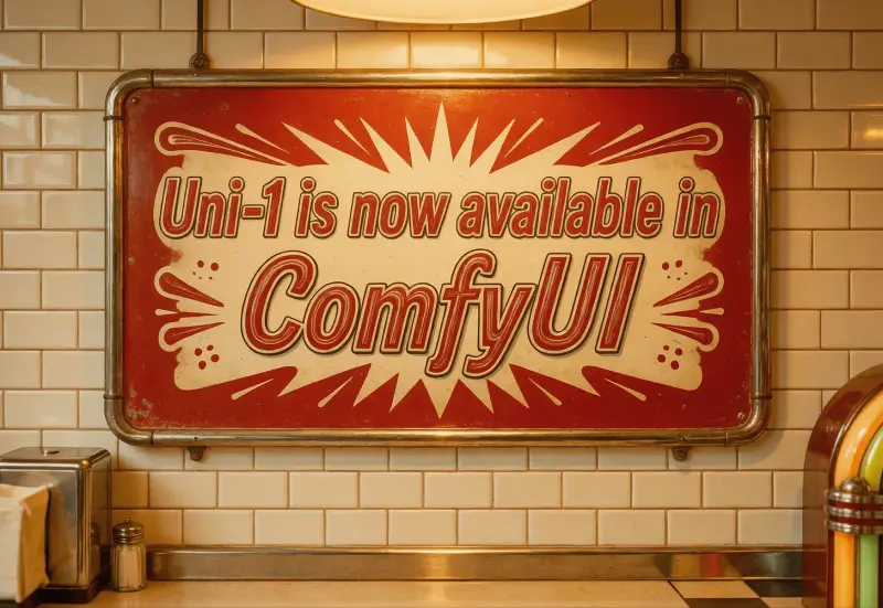 Luma Uni-1 登陆 ComfyUI：首个“先思考后绘画”的自回归图像模型