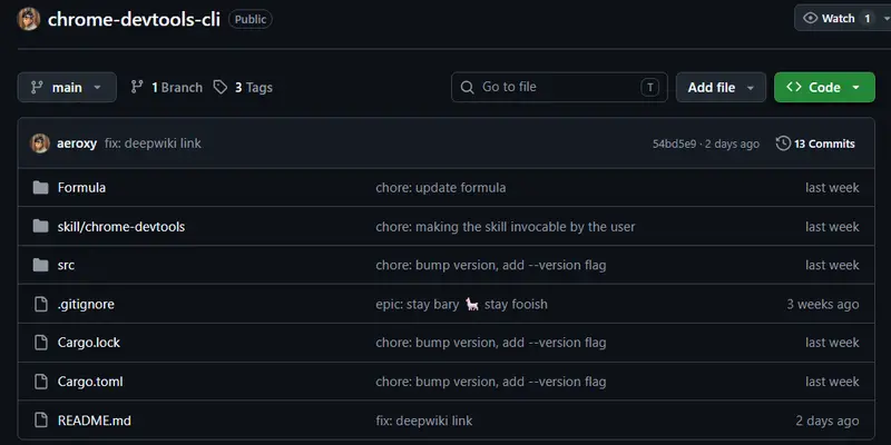 Chrome DevTools CLI