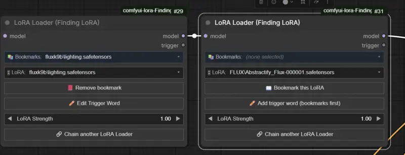 FindingLora:让 ComfyUI 的 LoRA 管理如丝般顺滑,一键搜索、书签与自动连线