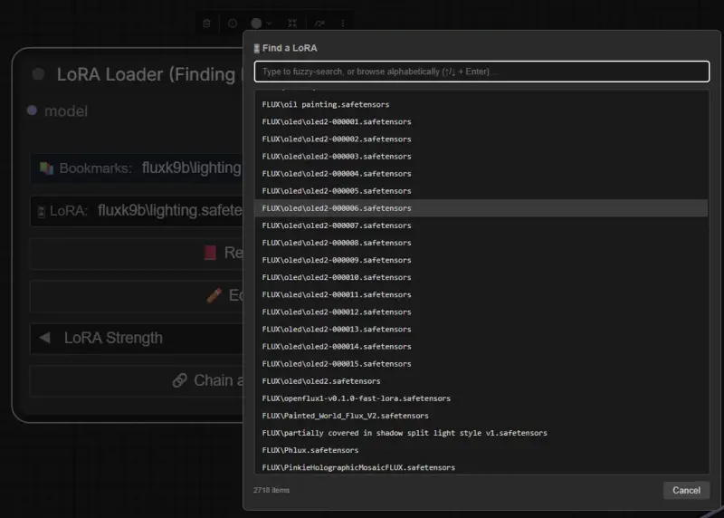 FindingLora:让 ComfyUI 的 LoRA 管理如丝般顺滑,一键搜索、书签与自动连线