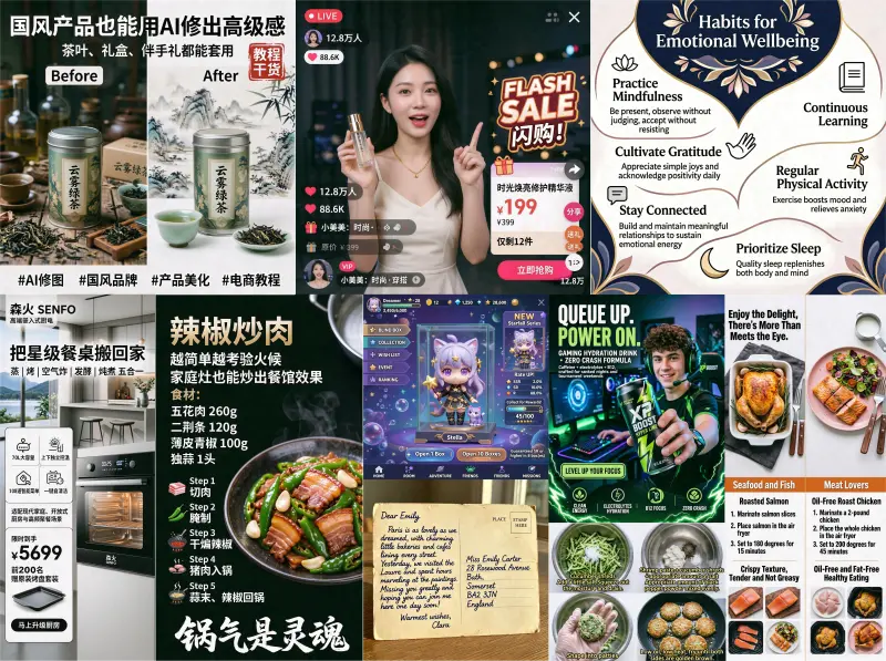 智象未来发布HiDream-O1-Image:8B 参数原生统一生图模型,无需 VAE 与独立文本编码器