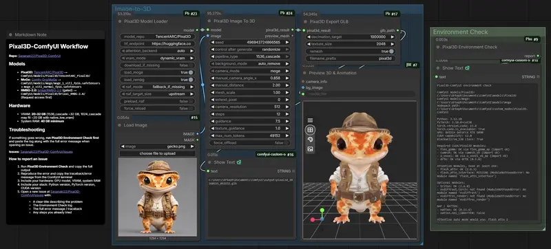 Pixal3D-ComfyUI:支持 FlashAttention 与动态显存,轻松生成带贴图 GLB
