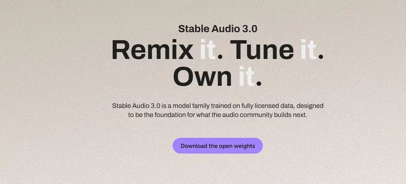 Stability AI 开源 Stable Audio 3:支持 6 分钟可变长度生成与音频修复,M4 Mac 即可流畅运行