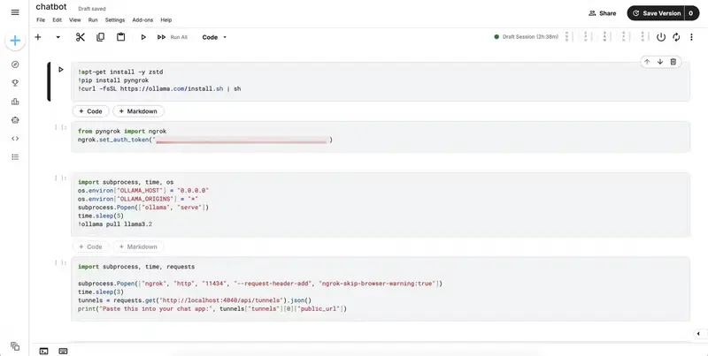 零成本运行大模型!利用 Kaggle 免费 GPU + Ollama + ngrok,在任意设备畅聊开源大模型
