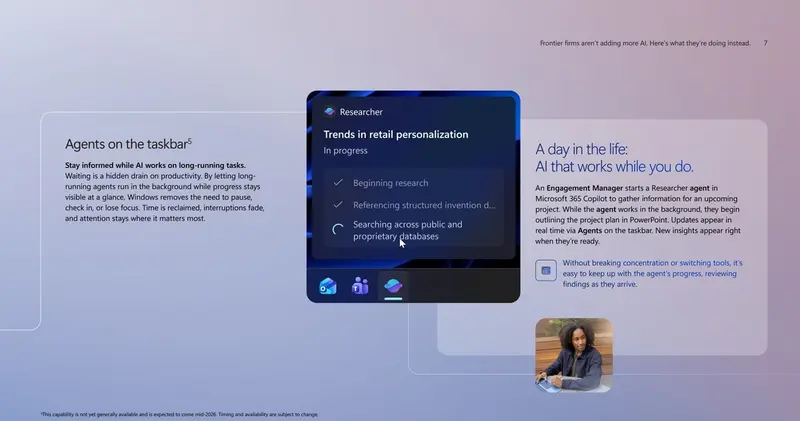 微软确认:Ask Copilot 将于 2026 年中期登陆 Windows 11 任务栏,Click to Do 支持截图转 Excel,主打企业级代理体验