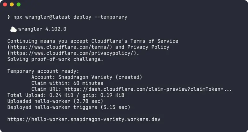 Cloudflare 推出 AI 智能体临时账户:60 分钟免注册部署,打破 OAuth 验证墙