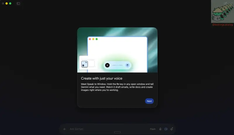 Google Gemini macOS 测试版曝光：支持系统级语音听写与 Magic Pointer 光标跟随