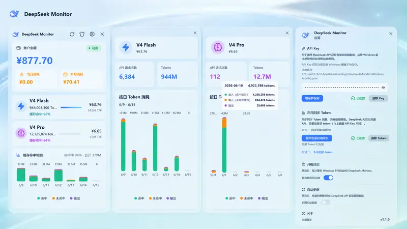 DeepSeek Monitor - 最新版 - 无广告 - 官方版 - 2026-06-28 - DeepSeek Monitor ...