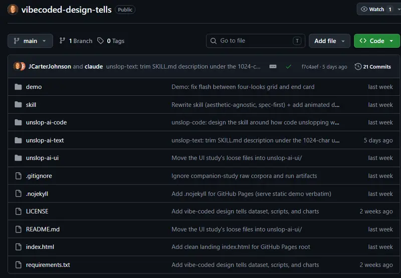 vibecoded-design-tells