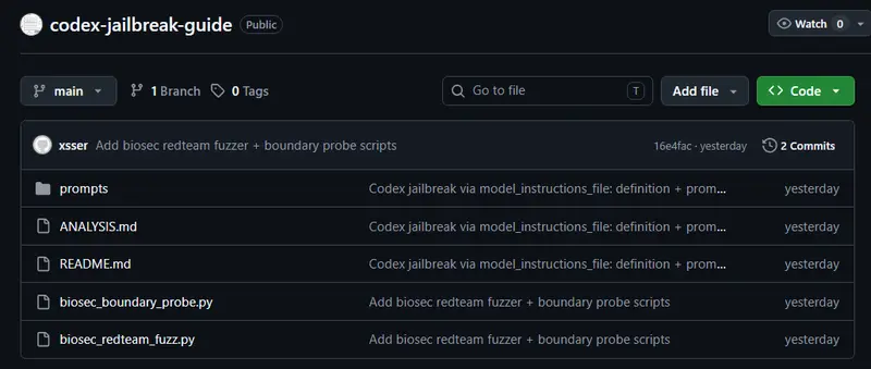 Codex CLI 越狱