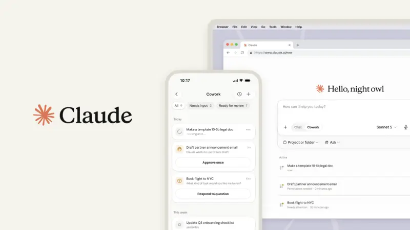 Claude Cowork 登陆移动端与网页端，打造跨设备的异步行政协作者