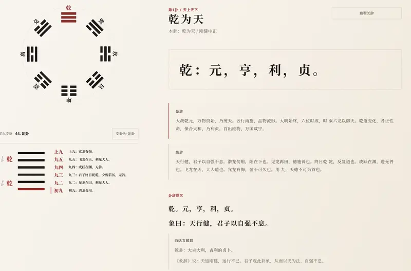 周易 64 卦查询