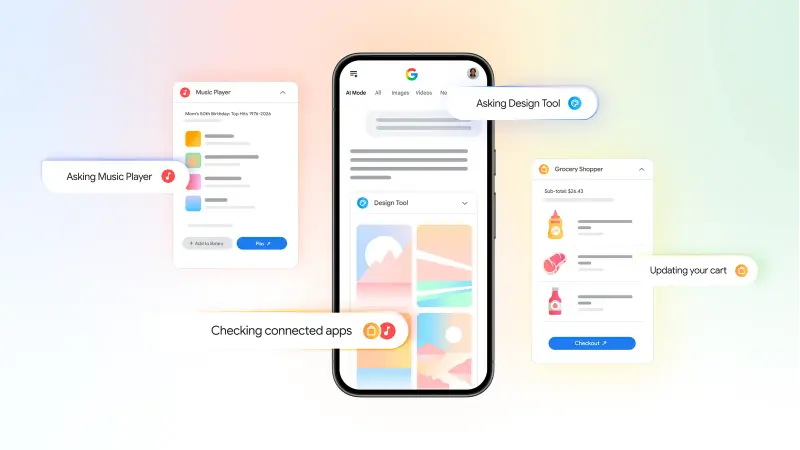 谷歌 AI Mode 升级：支持连接 Instacart、Canva 等应用，从“问答”转向“办事”
