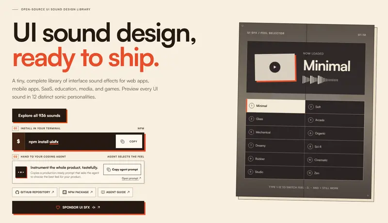 UI sound design