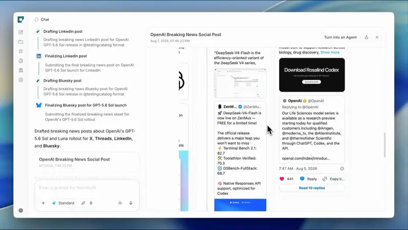 NoimosAI上线Social Agent:自主研究九平台趋势并生成多格式内容的AI营销代理