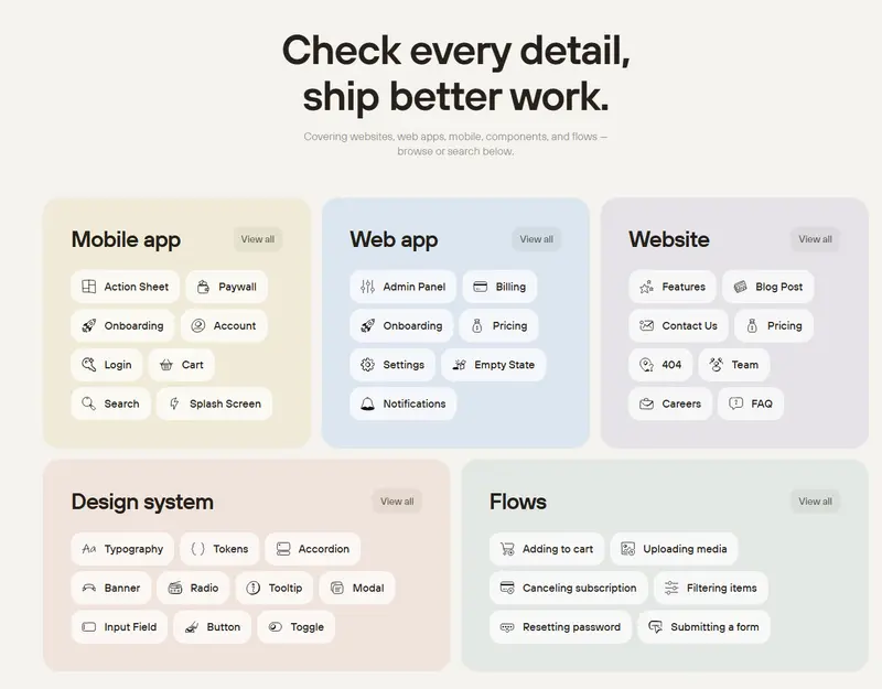 Checklist Design
