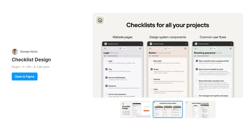 Checklist Design