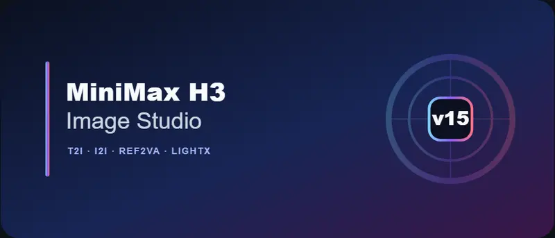 MiniMax H3 Image Studio ：将MiniMax H3应用于图像生成与参考编辑