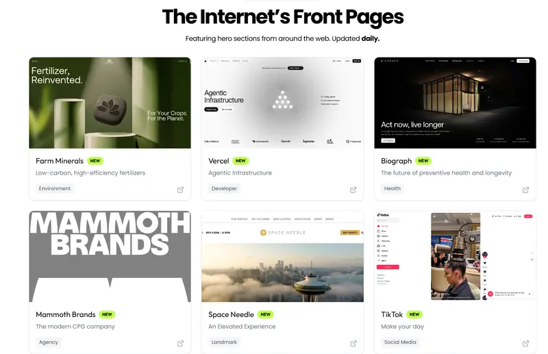 Frontpages