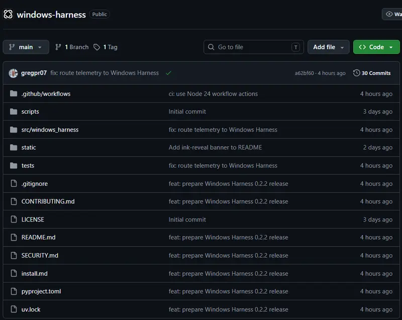Windows Harness