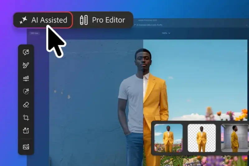 Photoshop重磅AI更新!全新AI辅助编辑器上线,可直接在画面涂鸦指挥AI修图