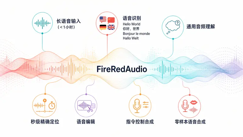 小红书团队推出FireRedAudio 9B音频大模型，一套主干同时搞定音频理解与语音生成