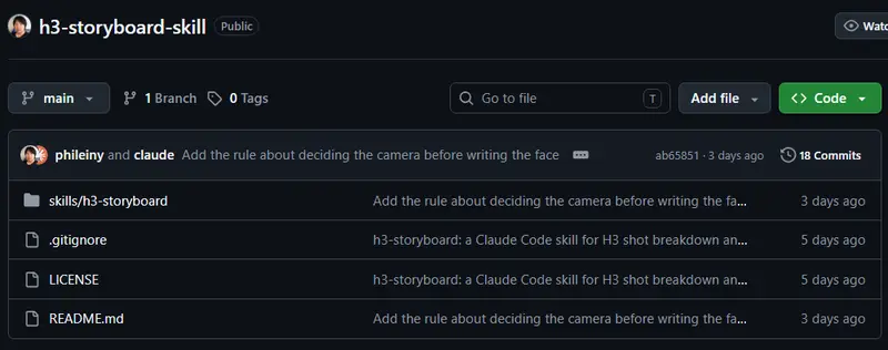 h3-storyboard