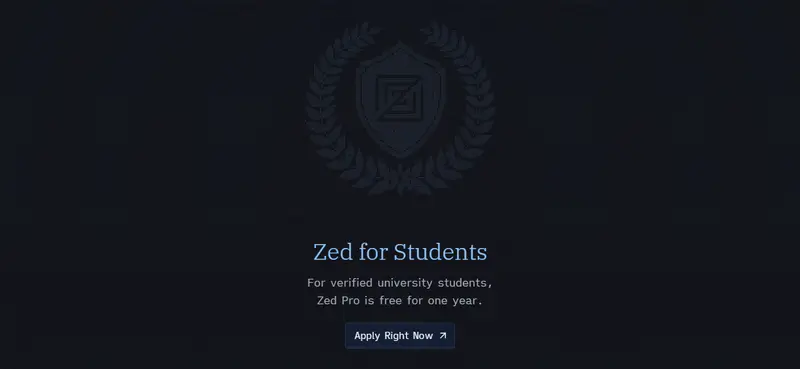 白嫖一年Zed Pro!实时协作代码编辑器开放学生福利,国内高校邮箱可认证