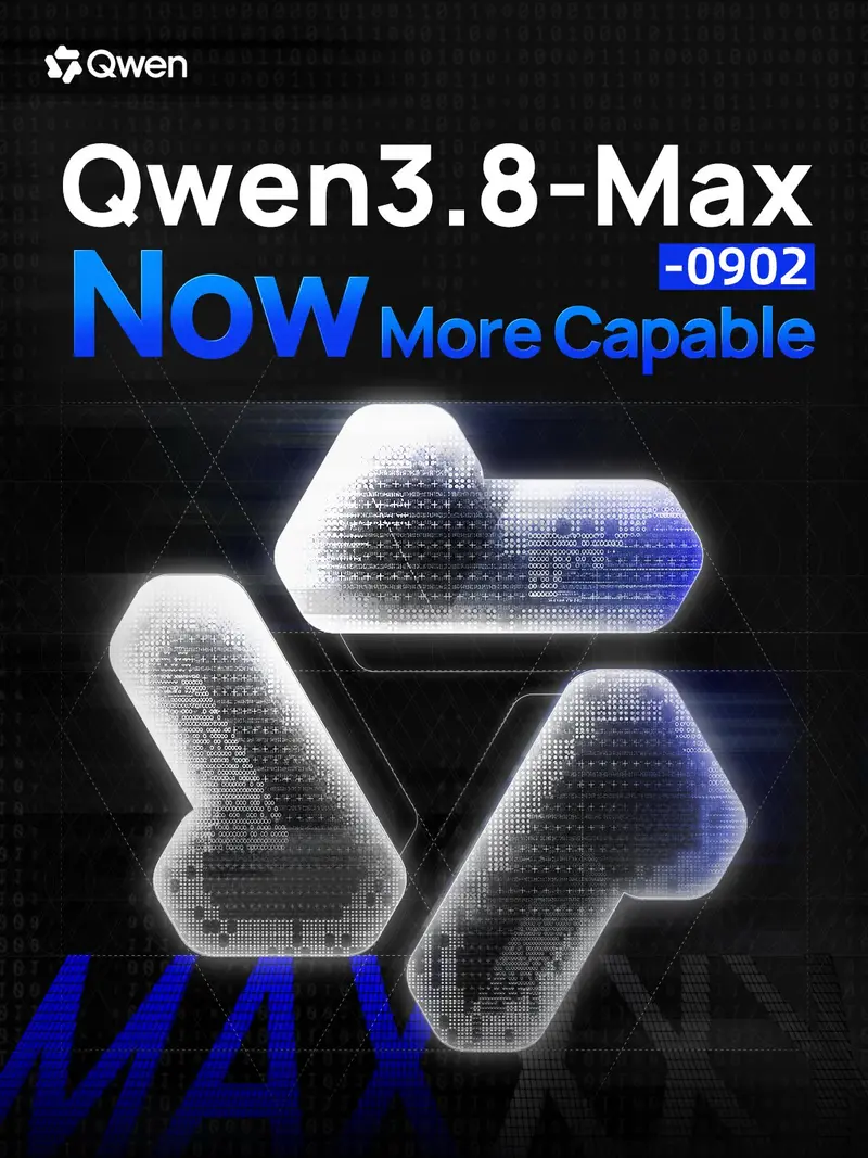 编程登顶！阿里千问 Qwen3.8‑Max 推送0902新版本，前端编程拿下CodeArena全球第一