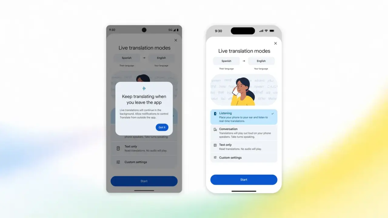 谷歌翻译Android 版支持实时翻译后台运行，iOS 新增听筒私密播放