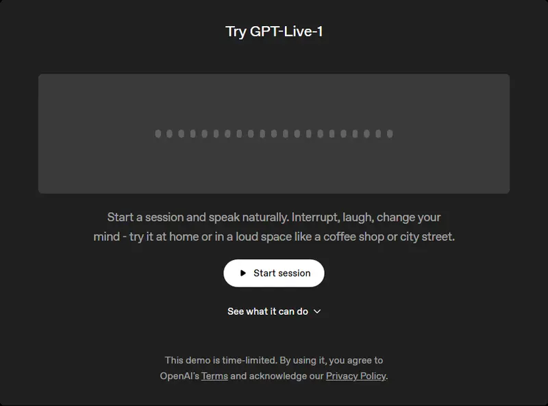 OpenAI GPT-Live-1正式上线API:原生全双工语音代理,支持对话实时打断