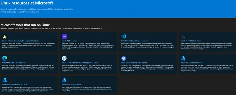 Linux resources at Microsoft
