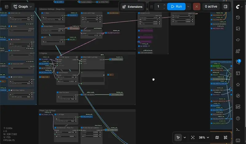 超大工作流前端救星！ComfyUI-NodeSnapshots：用位图缓存将大型工作流帧率从 20 FPS 提升至 60+