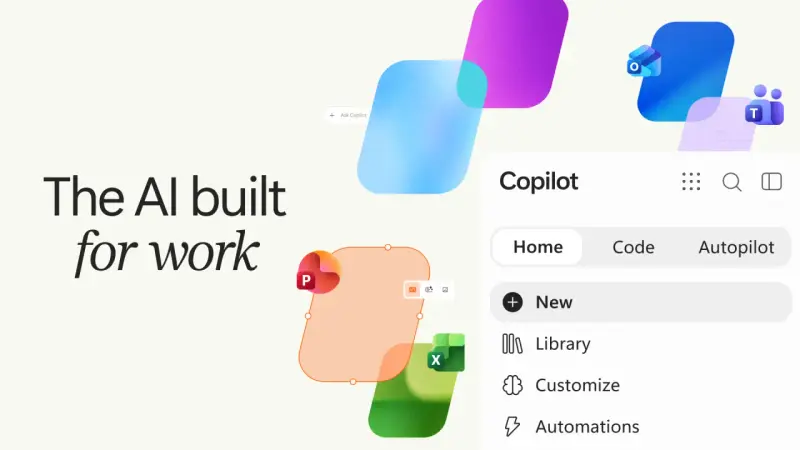 微软重构企业Copilot：三大模块Home/Code/Autopilot上线，深度打通Office与智能体能力