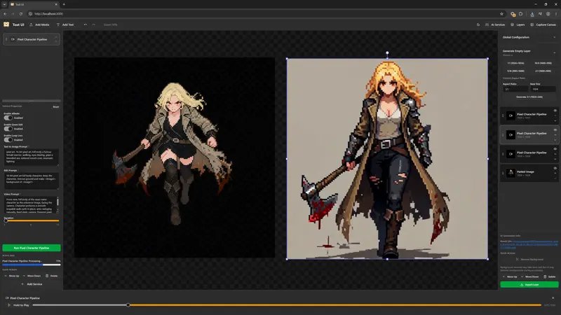 Tost AI Sprite Sheet Studio