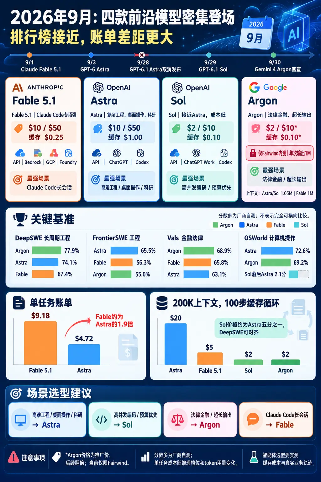 9月密集上新！GPT、Claude、Gemini旗舰模型比拼：能力、定价、缓存成本、适用工作负载全梳理