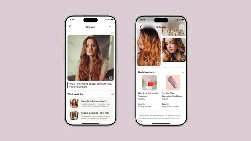 Pinterest 上线AI Beauty Guides:把美容灵感图直接转为沙龙可执行方案