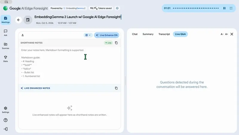 Google AI Edge Foresight